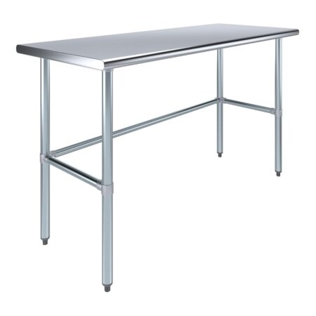 Open Base Stainless Steel Work Table – NSF Certified
