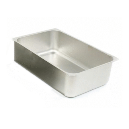 Full Size 6&Quot; Deep Aluminum Spillage Water Pan Front View