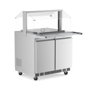 Cbt-36-Csg 36&Quot; Refrigerated Salad Bar, Buffet Table With Sneeze Guard