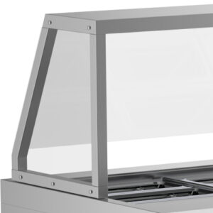 Cbt60-Sg 60&Quot; Refrigerated Employee Service Salad Bar With Cutting Board 7 Cbt Sneeze Guard 1 1