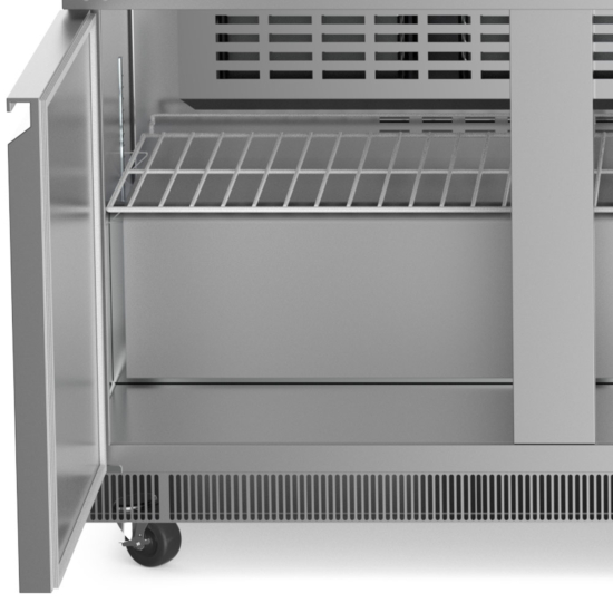 Cbt60-Sg 60&Quot; Refrigerated Employee Service Salad Bar With Cutting Board 3 Cbt60-Sg Salad Bar With Cutting Board And Sneeze Guard
