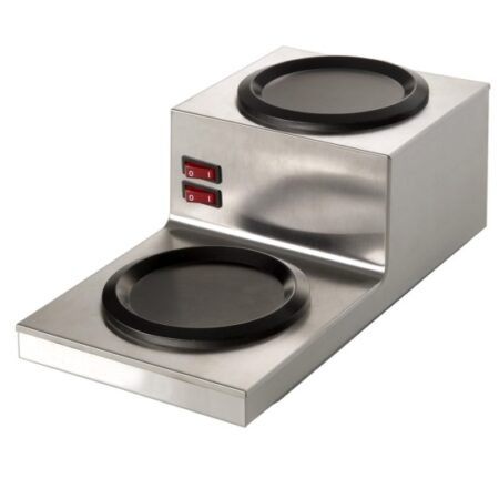 PDW2-L Ladder Double Burner Warmer Plate - Front View
