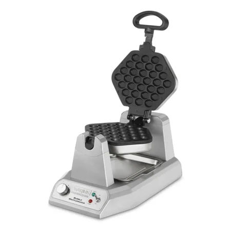 Single Bubble Waffle Maker w/ Cast Aluminum Grids, 1200W
