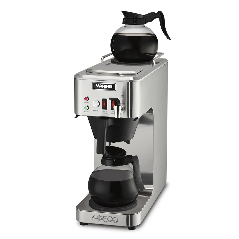 Waring Wcm50P Medium Volume Decanter Coffee Maker - Automatic, 3 9/10 Gal/Hr, 120V 3 Waring Coffee Brewer Dual Warmers