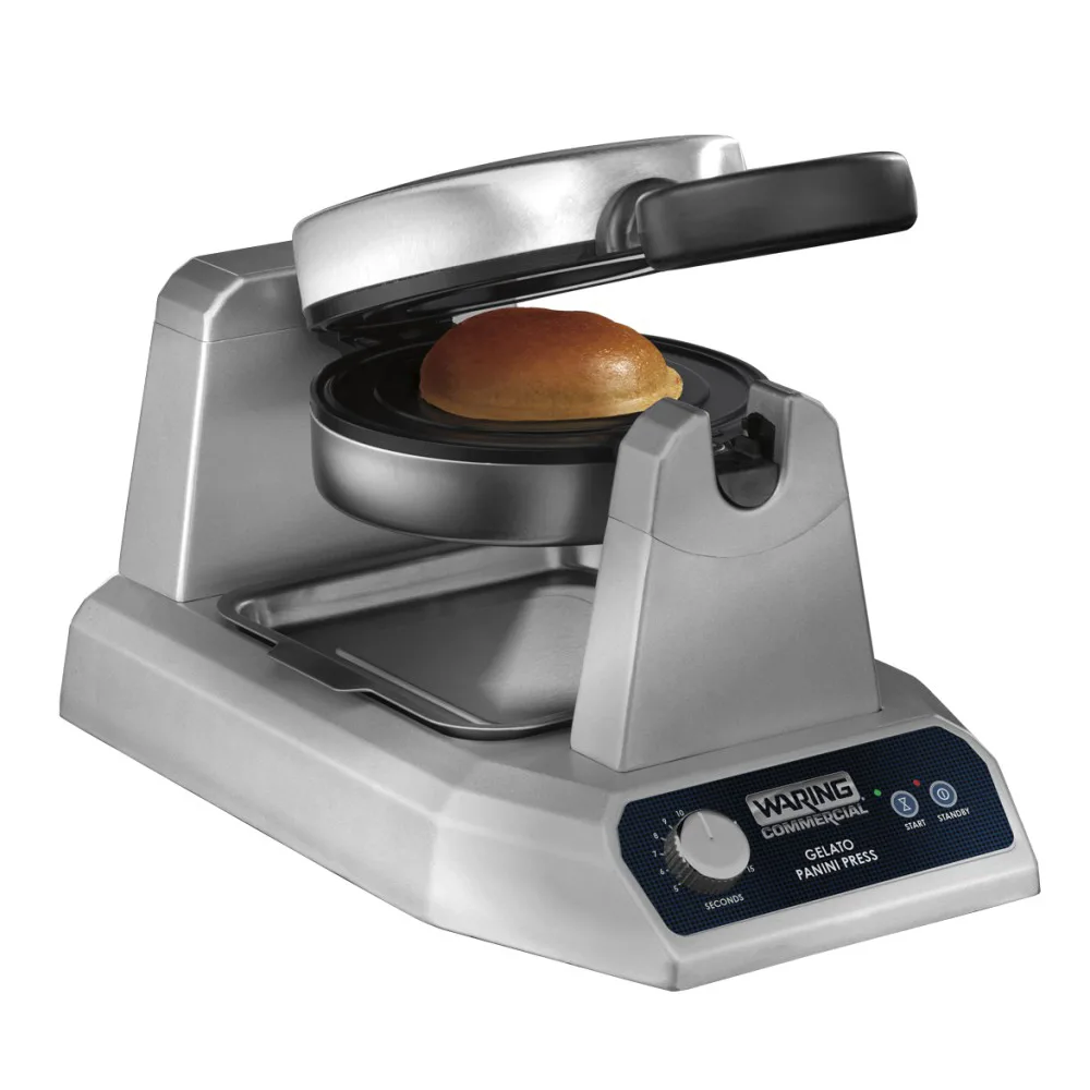 Waring Wicsp180 Single Commercial Panini Press W/ Aluminum Smooth Plates, 120V 3 Waring Gelato Panini Press Electronic Control Panel