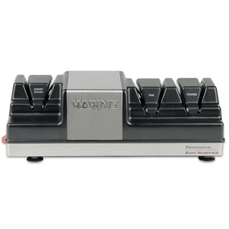 Electric Knife Sharpener w/ 3 Wheels & Magnetized Drawer