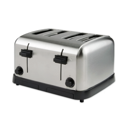 Close-up of the Toaster Controls and LED Indicators