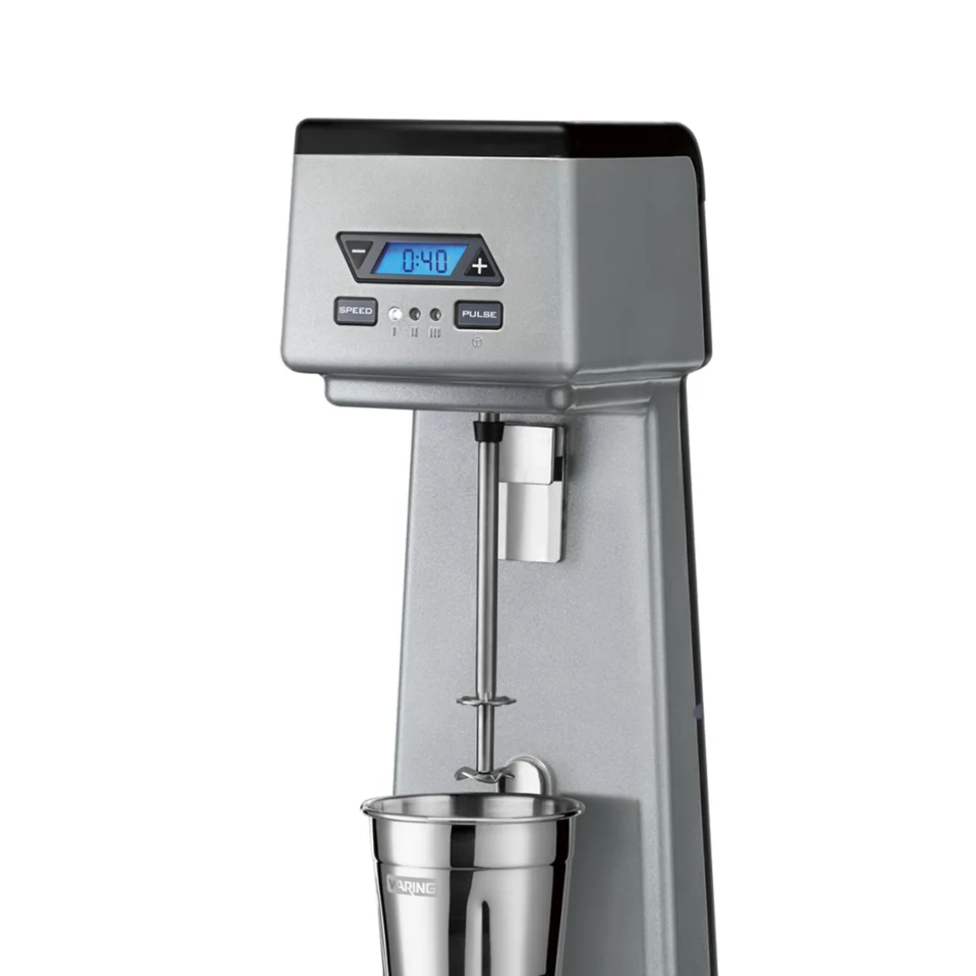 Wdm120Tx Countertop Drink Mixer W/ (1) Spindle &Amp; (3) Speeds 3 Close-Up Of The Two Included Agitators (One Solid, One Butterfly) For Different Mixes.