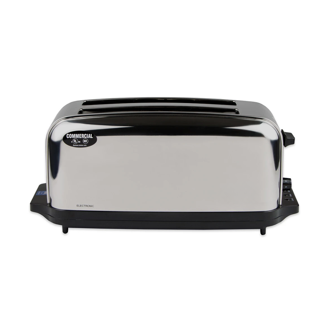 Slot Toaster W/ 4 Slice Capacity &Amp; 1 3/8&Quot;W Product Opening 4 Close-Up Of The Toaster Slot With A Bagel Inserted