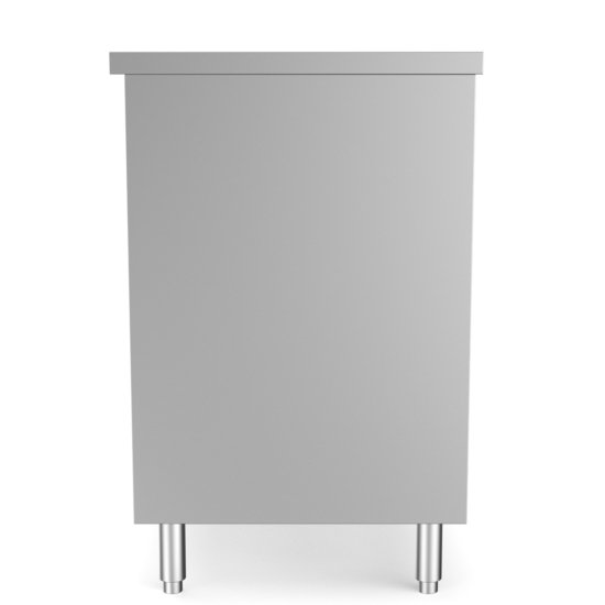 Prepline Pc-24&Quot; Stainless Steel Enclosed Base Work Table 6 Hat Channel Reinforced Top &Amp; Nsf Certified