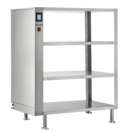 Digital Touchscreen Control Panel Close-up of Touchscreen Controls for Independent Shelf Temperature