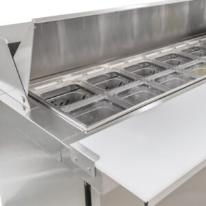 Coldline Spn-29 29&Quot; Narrow Depth Refrigerated Sandwich Prep Table 8 Spn 48 Narrow Depth Cutting Board Feature