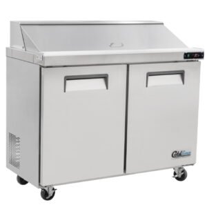 Coldline Spn-29 29&Quot; Narrow Depth Refrigerated Sandwich Prep Table 9 Spn 48 Narrow Depth Feature