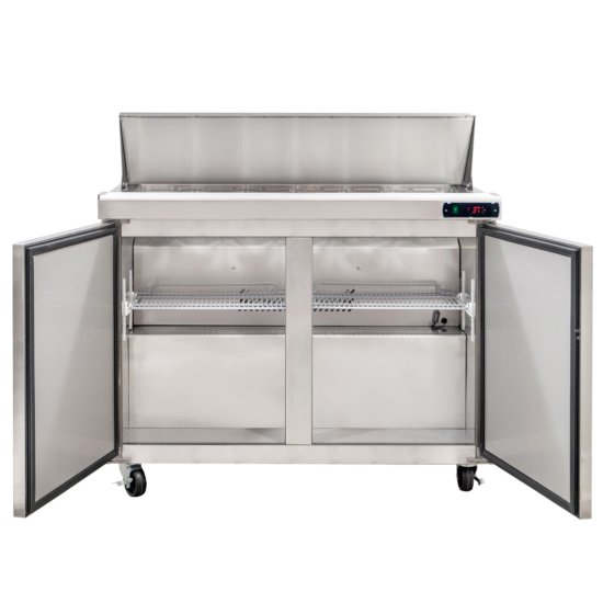 Coldline Spn-48 48&Quot; Narrow Depth Refrigerated Sandwich Prep Table 4 Coldline Spn-48 48&Quot; Narrow Depth Refrigerated Sandwich Prep Table - Image 4