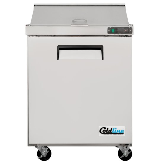 Coldline Spn-29 29&Quot; Narrow Depth Refrigerated Sandwich Prep Table 2 Coldline Spn-29 29&Quot; Narrow Depth Refrigerated Sandwich Prep Table - Image 2