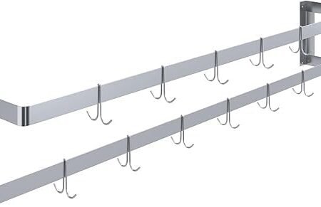 Double-Line Pot Rack – Two-Tier Organizer