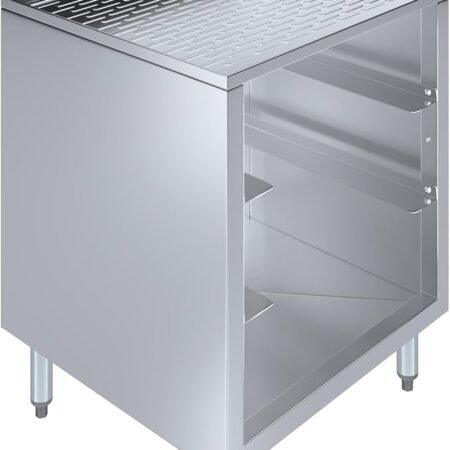 Stainless Steel Glass Rack Storage Cabinet with Rack Slides
