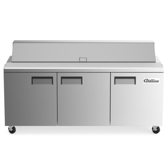 Coldline Sandwich Prep Tables With Cutting Board &Amp; Food Pans 2 Cutting Board And Food Pans View