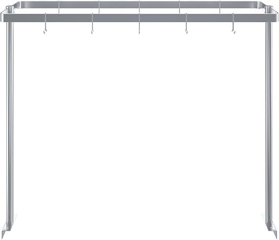 Stainless Steel Table Mounted Pot Rack With 6 Hooks Commercial Kitchen Pot &Amp; Utensil Organizer Nsf Certified 5 Stainless Steel Table Mounted Pot Rack With 6 Hooks Commercial Kitchen Pot &Amp; Utensil Organizer Nsf Certified - Image 5