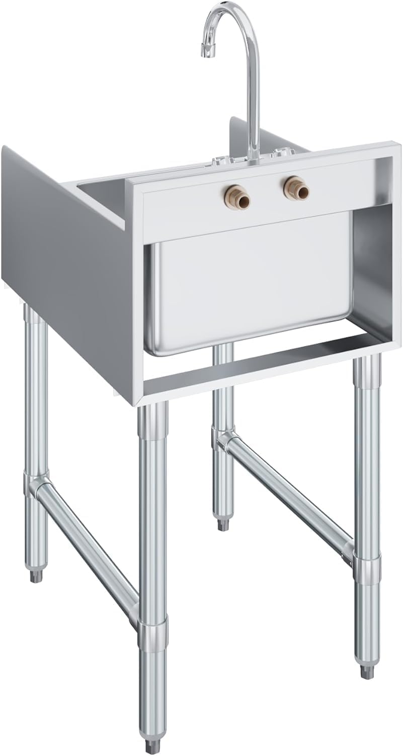 Commercial Blender Station With Dump Sink – 22” X 18” Stainless Steel Nsf Underbar Beverage Prep Sink 6 Commercial Blender Station With Dump Sink – 22” X 18” Stainless Steel Nsf Underbar Beverage Prep Sink - Image 6