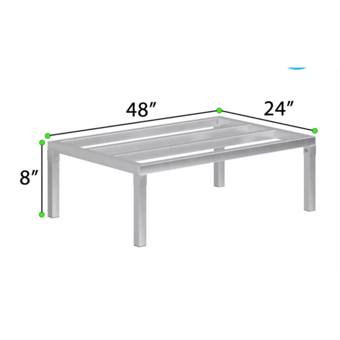 Commercial Aluminum Dunnage Rack - Heavy Duty Kitchen Storage | Express Kitchquip | Nsf Certified 17 Commercial Aluminum Dunnage Rack - Heavy Duty Kitchen Storage | Express Kitchquip | Nsf Certified - Image 17