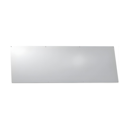 A direct front view of a rectangular stainless steel panel, likely a side or back plate for commercial underbar equipment. The panel has a brushed metallic finish and features several small, pre-drilled mounting holes along the top and bottom edges. It is shown centered against a plain white background.