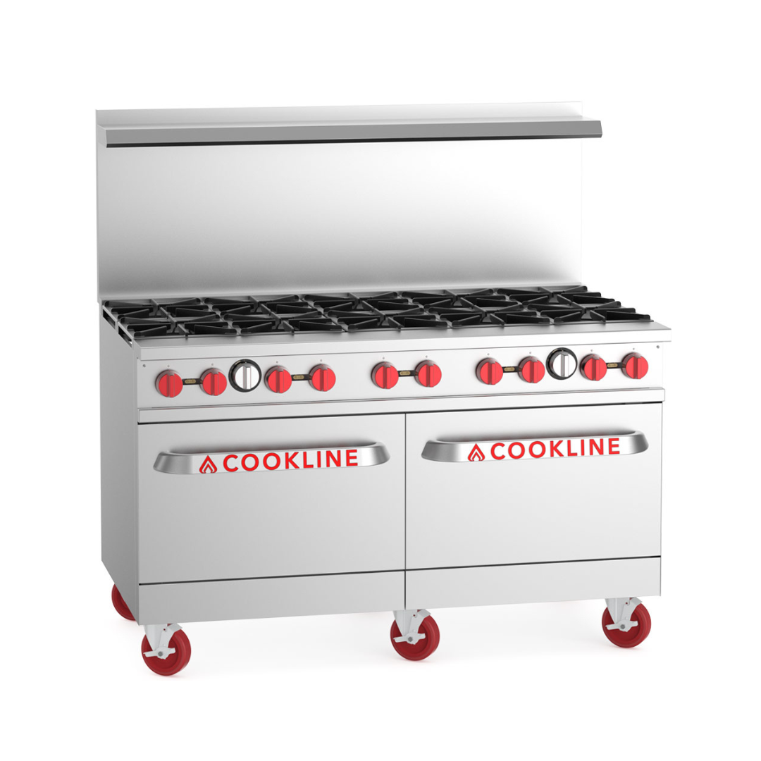 Cookline Cr60-10-60&Quot; Commercial Range 10 Burner 2 Oven 362,000 Btu 3 Cookline Cr60-10-60&Quot; Commercial Range 10 Burner 2 Oven 362,000 Btu - Image 3