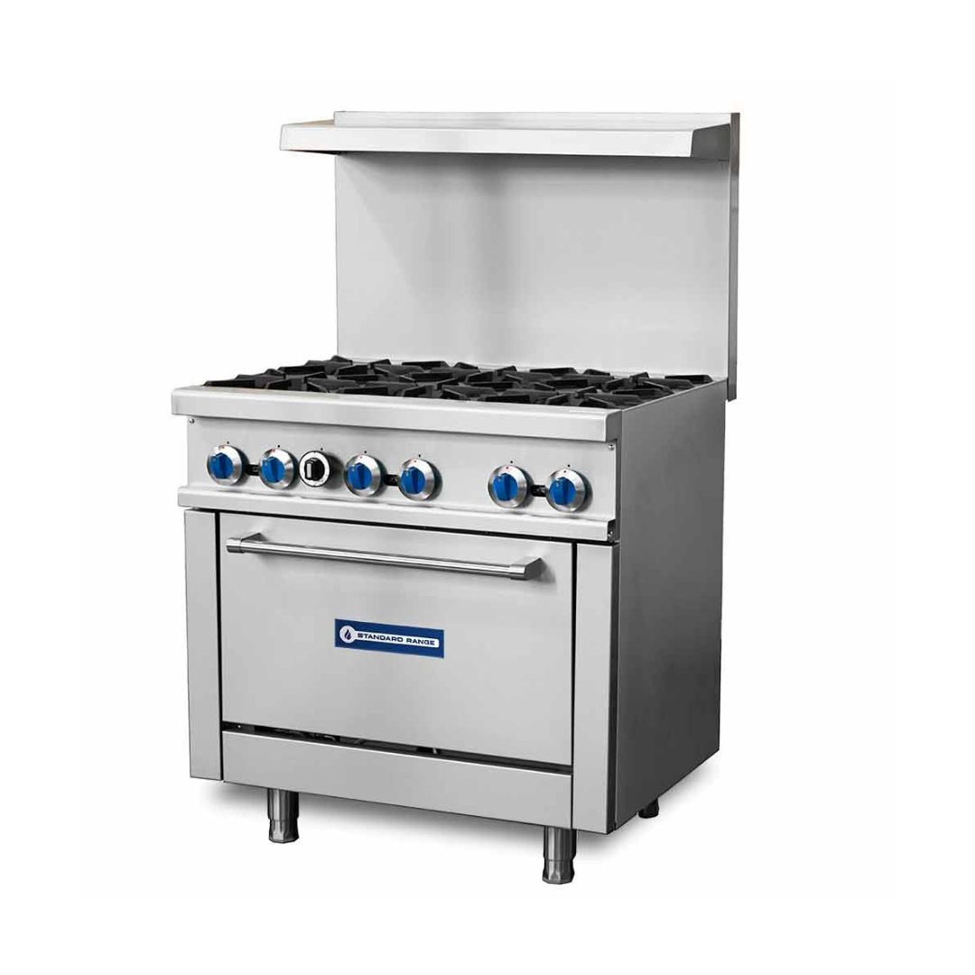Standard Range Sr-R36-36&Quot; Commercial Range With 6 Burners 1 Oven 213,000 Btu 2 Standard Range Sr-R36-36&Quot; Commercial Range With 6 Burners 1 Oven 213,000 Btu - Image 2