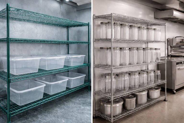 Epoxy Vs Chrome Wire Shelving: Which Is Better For Commercial Kitchens?