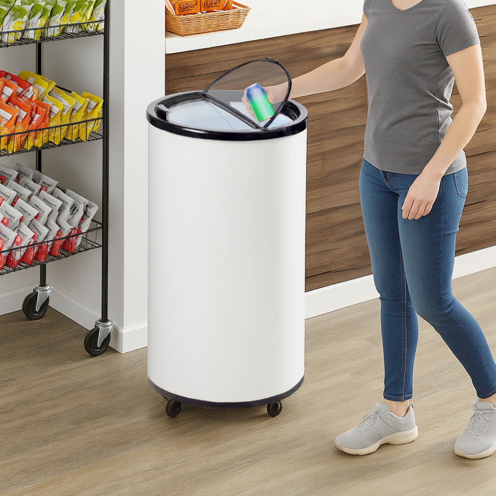 Unity U-Br2 Cold Drink Barrel Merchandiser Refrigerator – 2.3 Cu. Ft. White Bottle &Amp; Can Cooler 3 Unity U-Br2 Cold Drink Barrel Merchandiser Refrigerator – 2.3 Cu. Ft. White Bottle &Amp; Can Cooler - Image 3