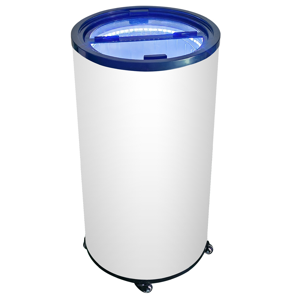 Unity U-Br2 Cold Drink Barrel Merchandiser Refrigerator – 2.3 Cu. Ft. White Bottle &Amp; Can Cooler 2 Unity U-Br2 Cold Drink Barrel Merchandiser Refrigerator – 2.3 Cu. Ft. White Bottle &Amp; Can Cooler - Image 2