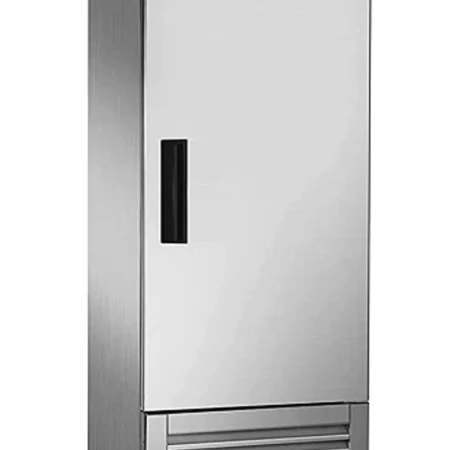Westlake WKR-23B single solid door commercial reach-in refrigerator in stainless steel.