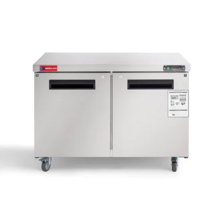 Wktr-48B Westlake 48-Inch Two-Door Commercial Under-Counter Refrigerator With Stainless Steel Finish