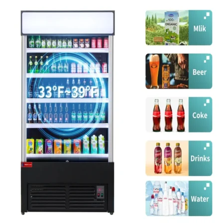 Westlake Ld3-2Z-C3 Open Air Cooler With Tiered Shelving And Drinks