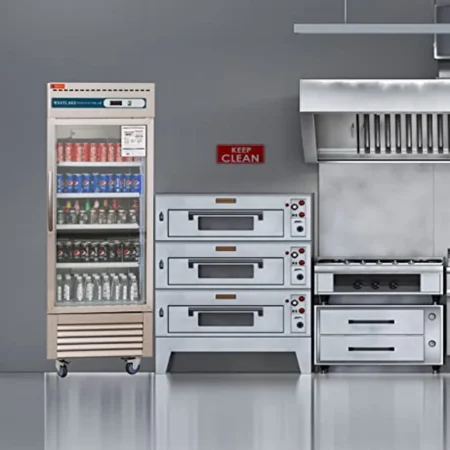 Westlake Wkr-23Bg Single Glass Door Reach-In Refrigerator With Ventilated Cooling