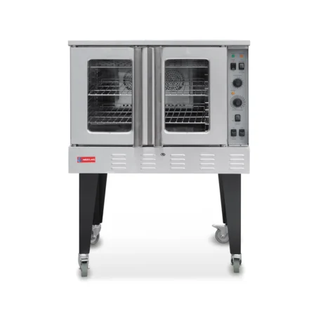 Westlake Gco511 Single Deck Commercial Gas Convection Oven On Stand With Casters.