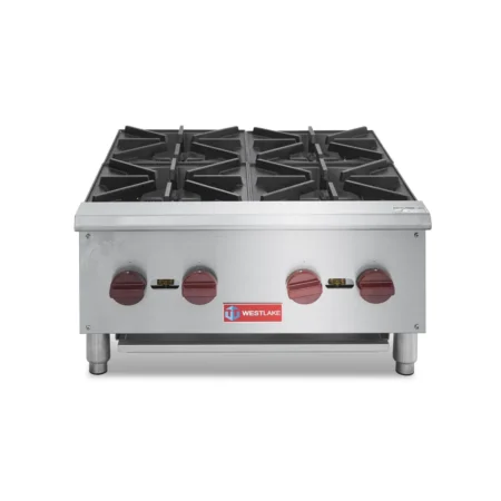 Westlake EHP-4S 4-Burner Countertop Gas Hot Plate with stainless steel finish