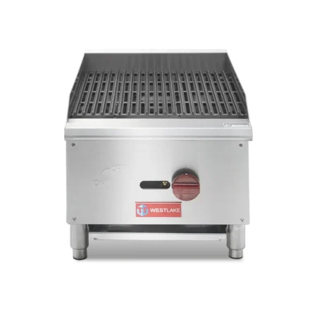 Westlake Ecb-16S Commercial Countertop Gas Charbroiler With Cast Iron Grates