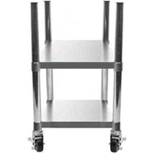 Commercial Rice Warmer Cart Stand with Wheels 14" x 14"