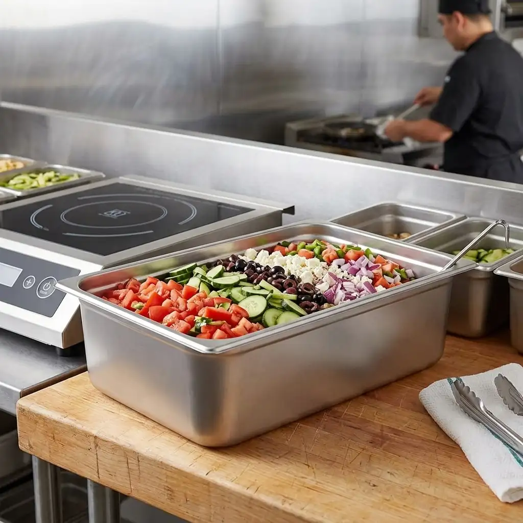Full Size 6&Quot; Deep Stainless Steel Steam Table Hotel Pan 3 Full Size 6&Quot; Deep Stainless Steel Steam Table Pan