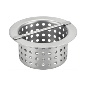 Stainless Steel Floor Trough Drain Strainer Basket with Handle Commercial Floor Drain Debris Catcher for Restaurant Kitchen Drains Removable Drain Filter Insert