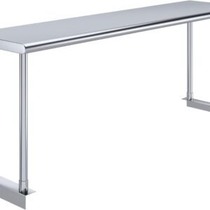 Stainless Steel Single Overshelf for Long Prep Work Table