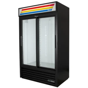 True GDM-41-HC-LD 47 1/8" GDM Series Two Section Glass Door Merchandiser 2 Sliding Doors 115v