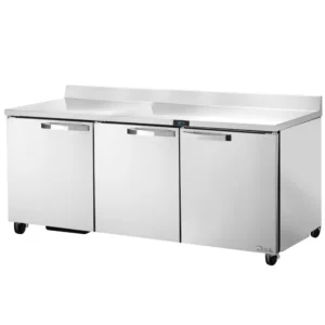 True TWT-72-HC~SPEC3 72" Worktop Refrigerator w 3 Sections & 3 Doors 115v
