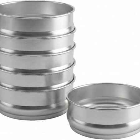 Round Dough Pans 6-Pack - 9 Aluminum Pizza Trays