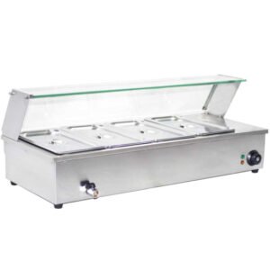 Commercial Bain Marie Food Warmer – 4-Pan & 6-Pan Models (110V)