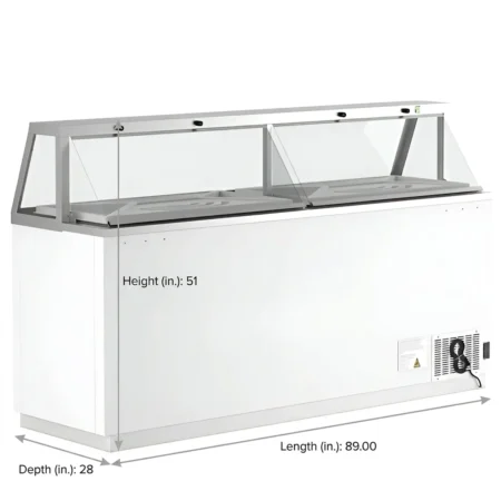Coldline DIP-88 89 Ice Cream Dipping Cabinet Freezer
