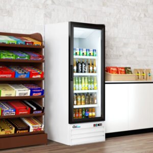 Coldline G10-W 21" Single Glass Door Merchandiser Refrigerator – White