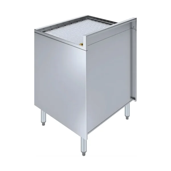 Commercial glass rack storage cabinet stainless steel bar station