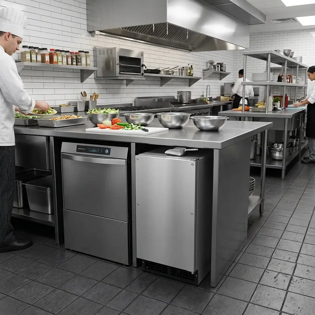 Hoshizaki C-80Bak-Adds 14&Quot; Undercounter Ice Machine 4 Hoshizaki C-80Bak-Adds 14 Undercounter Ice Machine With Stainless Steel Finish.
